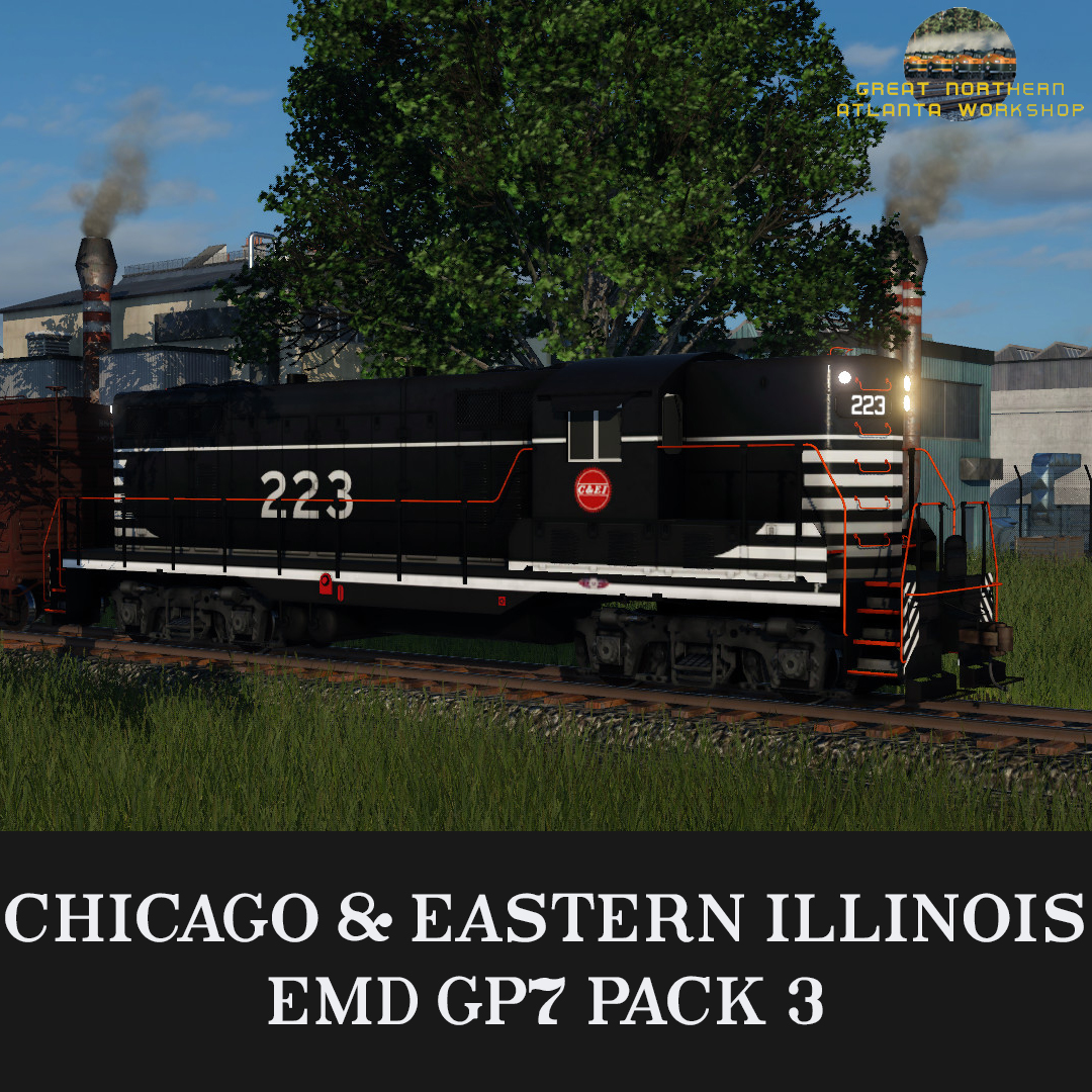 Chicago and Eastern Illinois Railroad EMD GP7 Pack 3