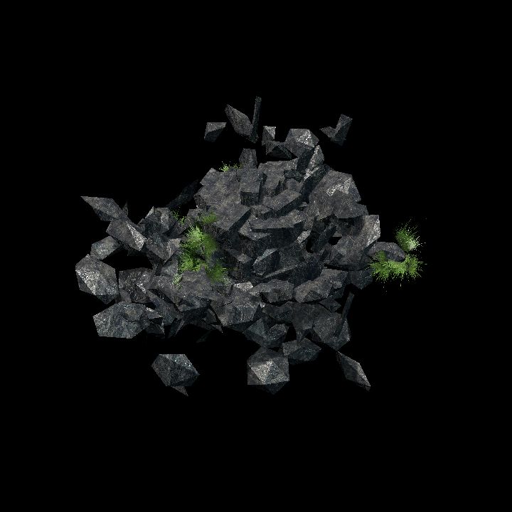 Jungle Ruins - rubble or rock 3