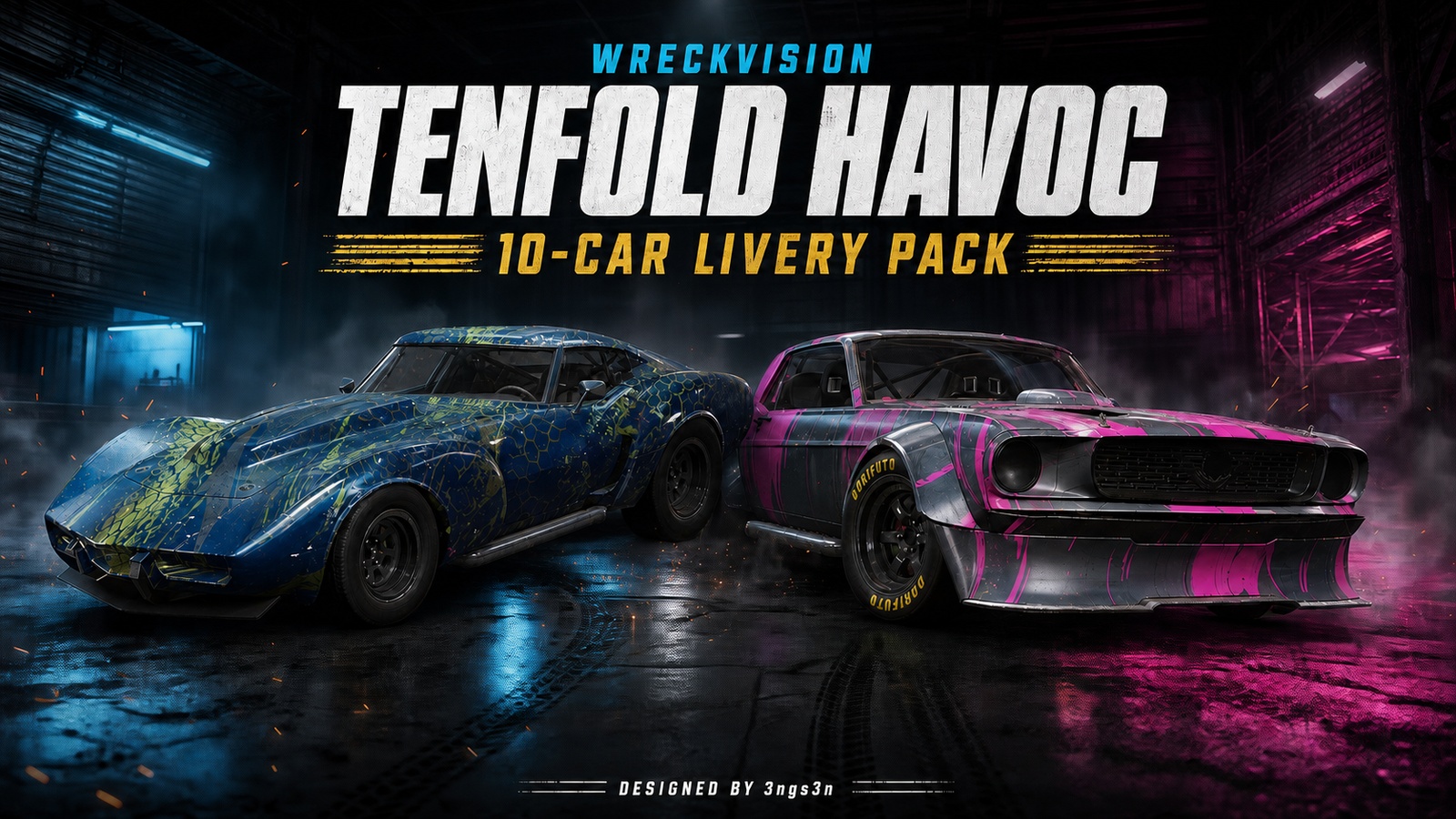 WreckVision: Tenfold Havoc - 10 Car Livery Pack