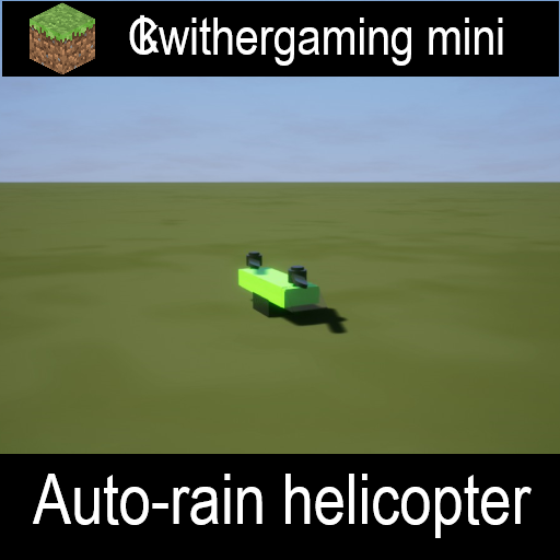 Miniature auto-rain helicopter