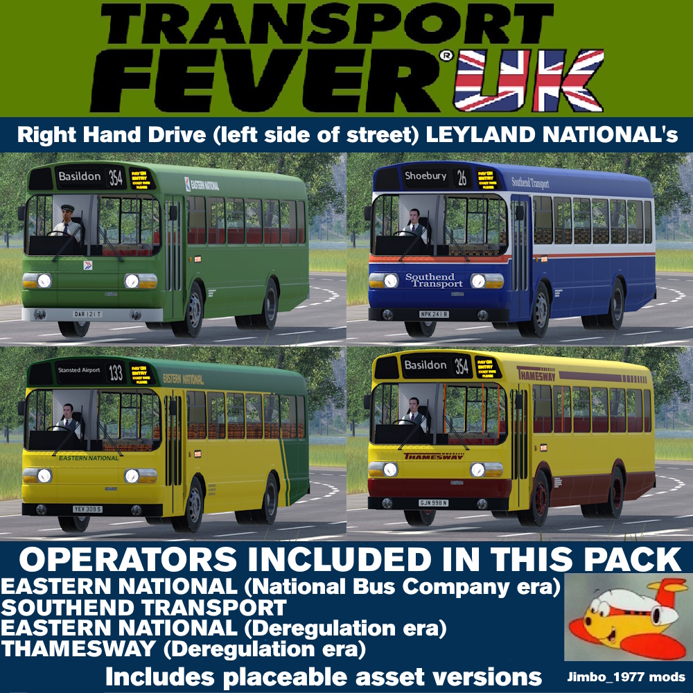 RHD (left side of street) Leyland National's of main essex operators - Jimbo_1977 Repaints