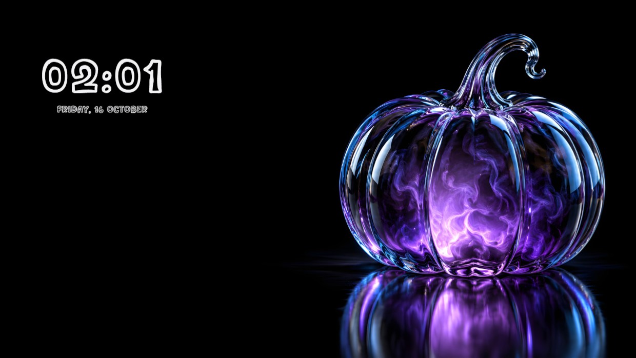 Halloween Glass Pumpkin
