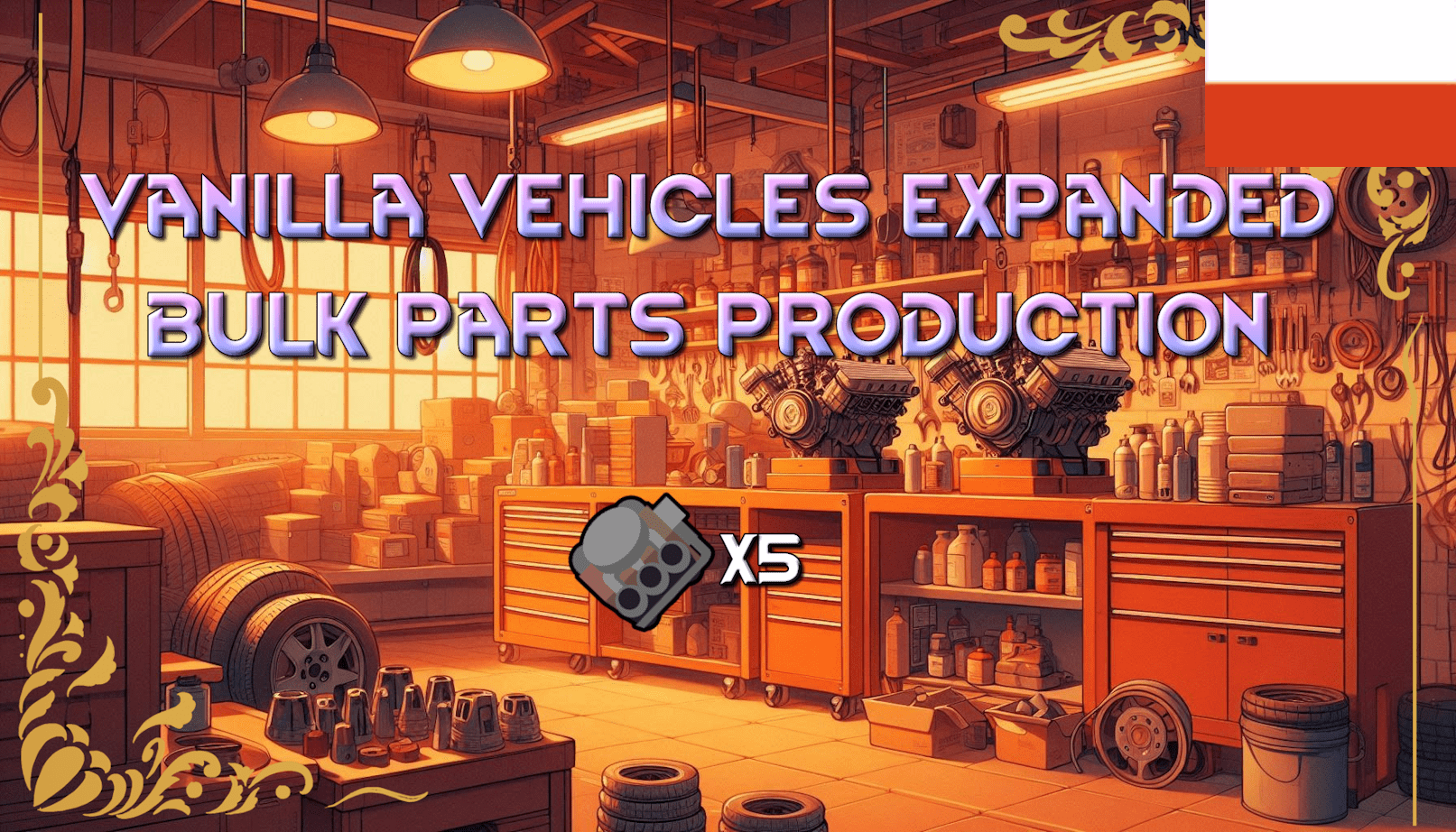 Vanilla Vehicles Expanded – Bulk Parts Production [PL] mod preview for RimWorld