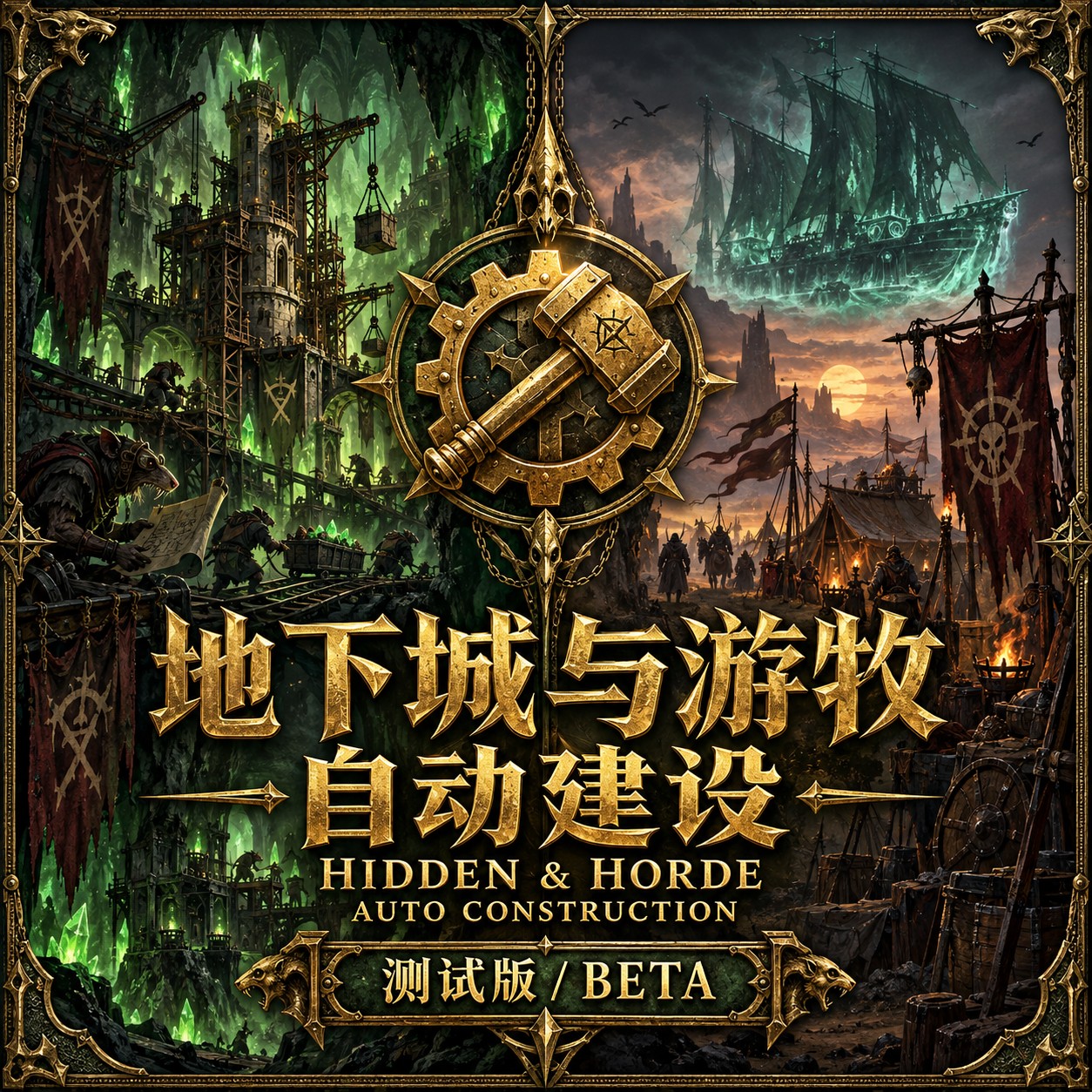 地下城与游牧自动建设 | Hidden & Horde Construction