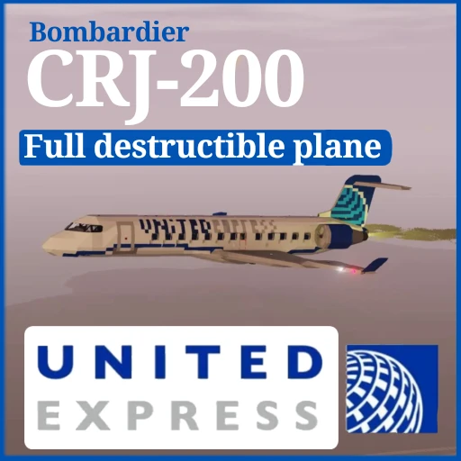 Bombardier CRJ-200 United Express (Full destructible)