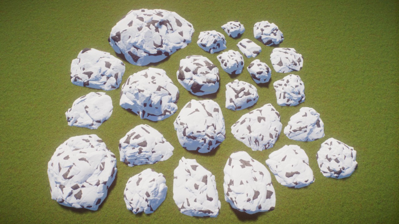Rocks - Snowy Tundra Clusters