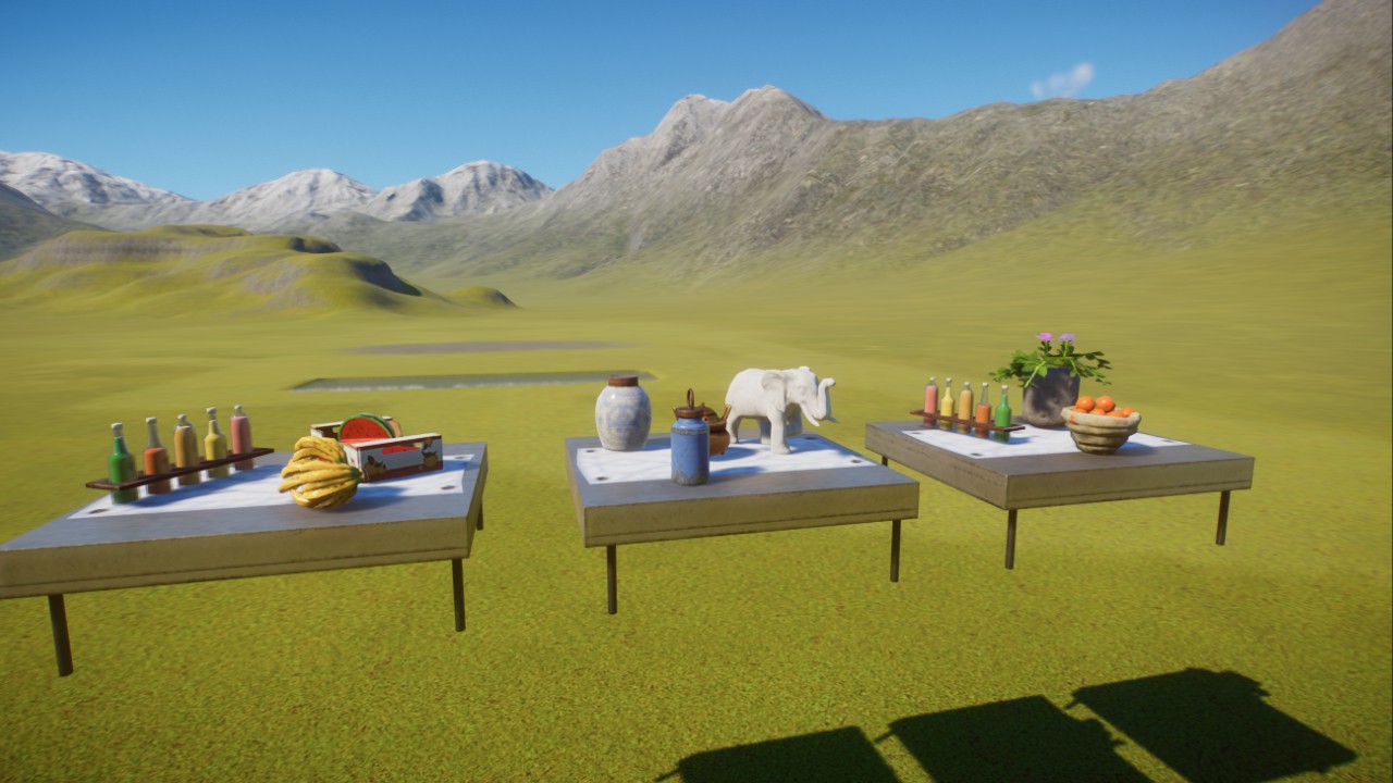 3 small tables
