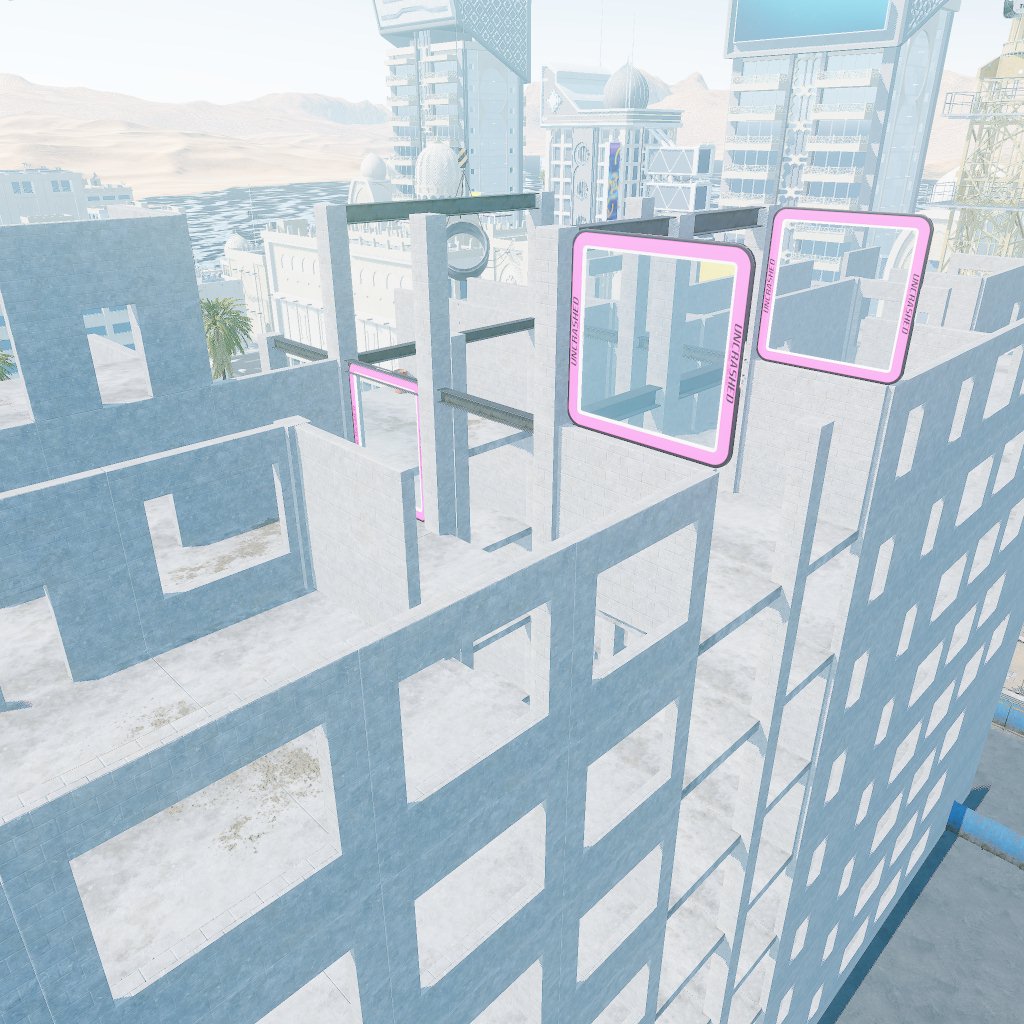 through construction site (2 laps)