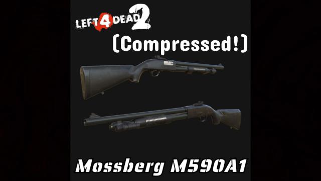 Mossberg M590A1 (Chrome Shotgun) (Compressed Edition)