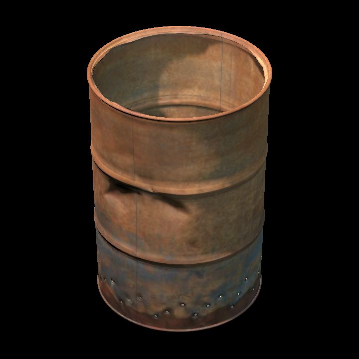 Barrel - rusty 6 open