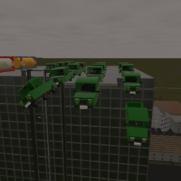 Many Pigeons!!! Many Cars Pickup
