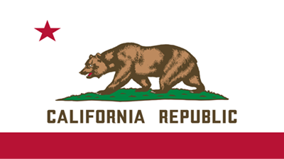 The flag of the state of California