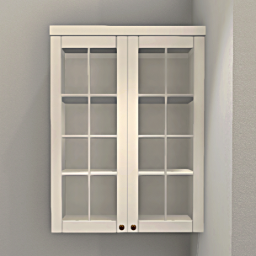 Linnea Kitchen hanging glass cabinet 75 cm White