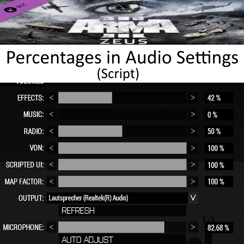 Percentages For Audio