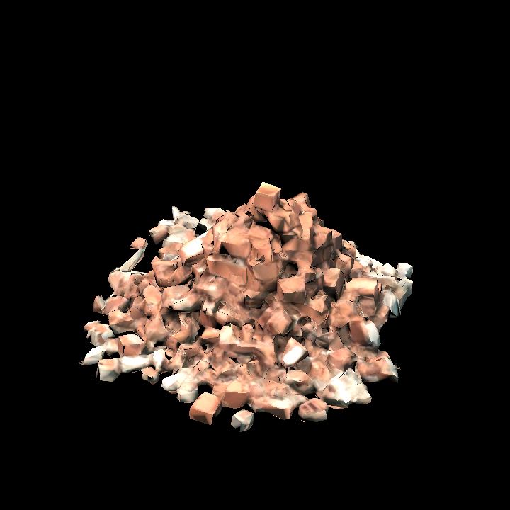 Brick rubble pile 3