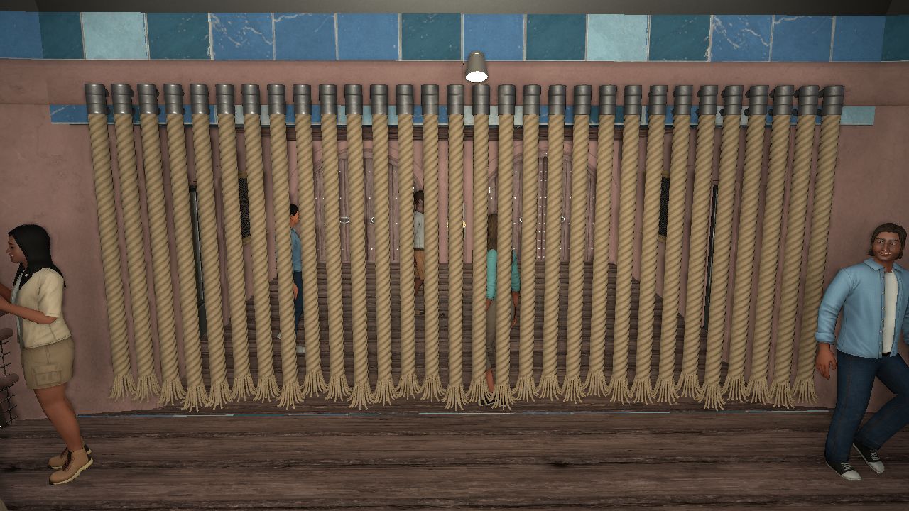 Rope curtain