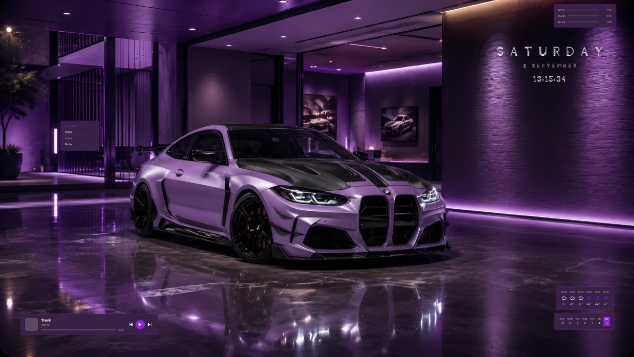 Purple BMW