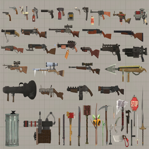 Team Fortress 2 Enhanced Christmas Weapons Pack (Props)
