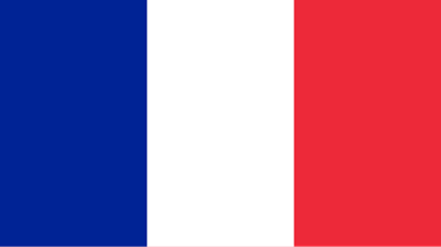 The flag of France