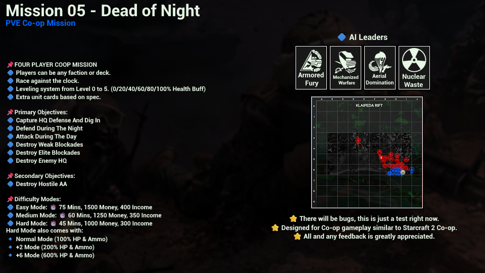 Mission 05 - Dead of Night [PVE Co-Op Mission]