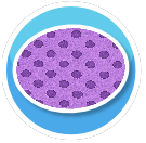 Rug Purple Polka Dot Circle