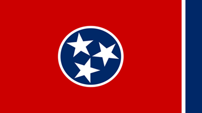 The flag of the state of Tennessee
