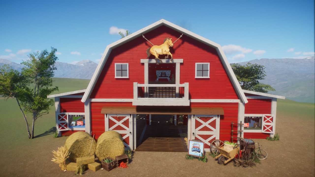 Restaurant. Country Farm. Red Barn preview