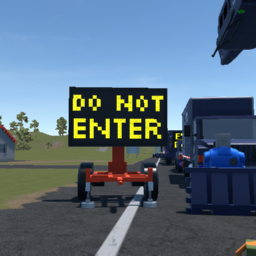 DO NOT ENTER SIGN BOARD