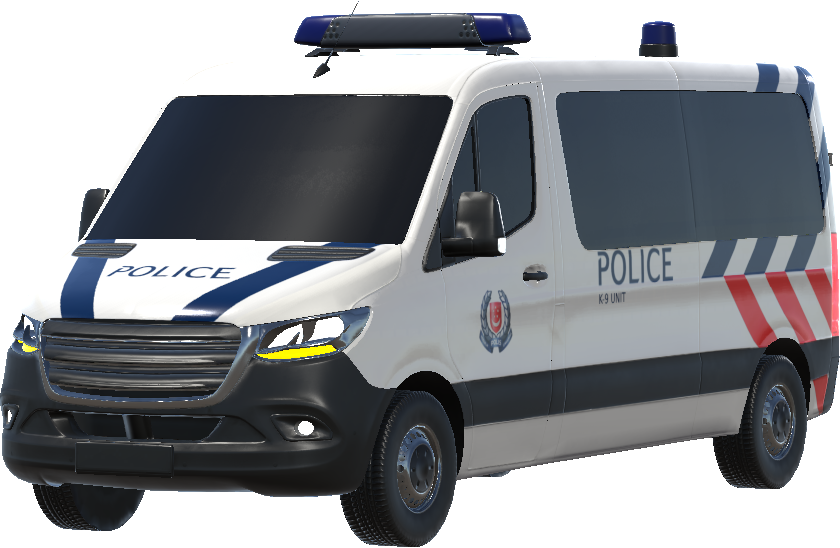Singapore Police Van
