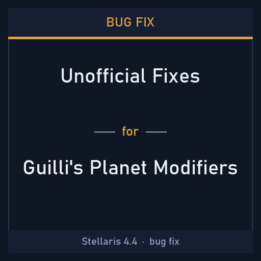 Bug Fix: Guilli's Planet Modifiers