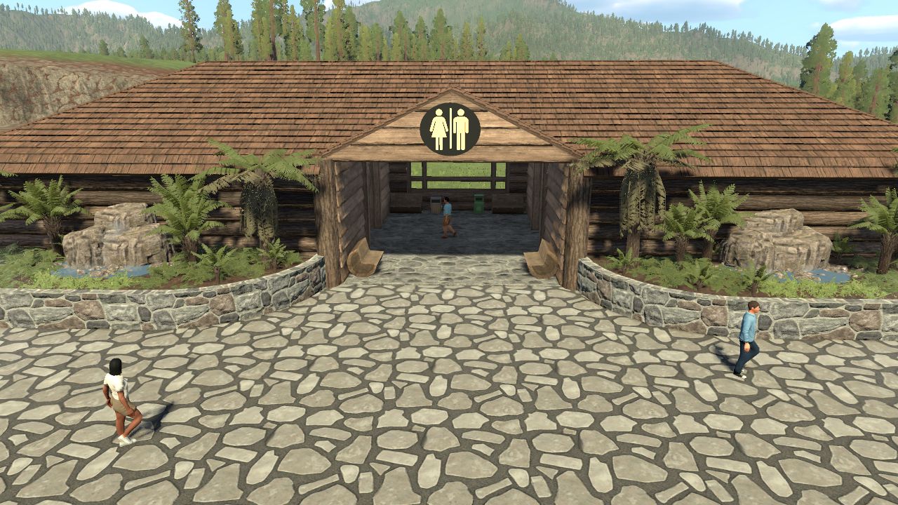 Large Restroom (Rustic Theme)