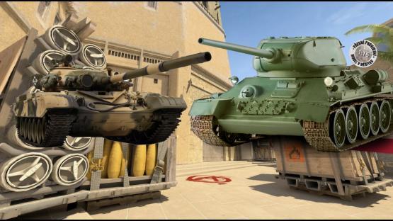 RANDOMS MODELS T34 T90 TANKS – Counter-Strike 2 Mod