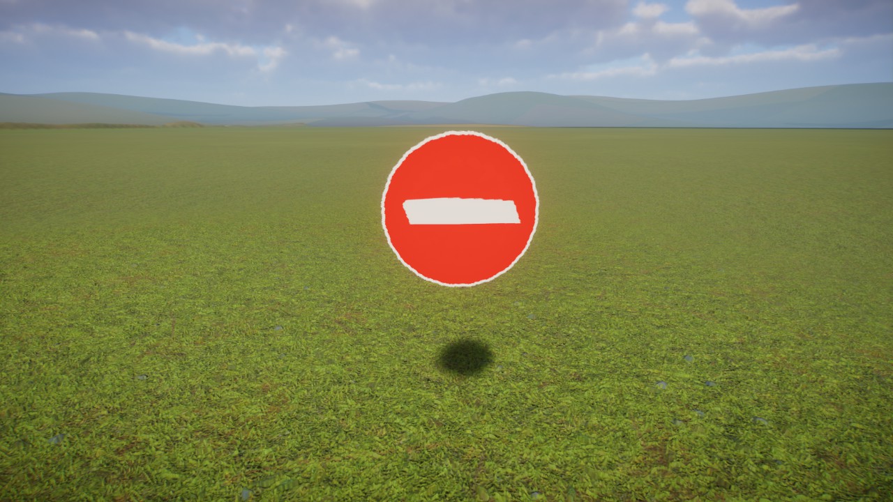 Barrier Sign small