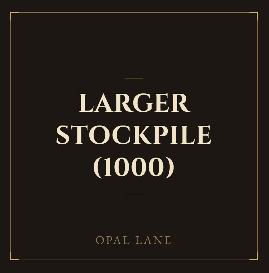 Larger Stockpile (1000 capacity)
