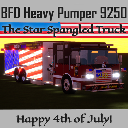 Bricksburg County Heavy Pumper 9250 - America 250 4th Of July Unit