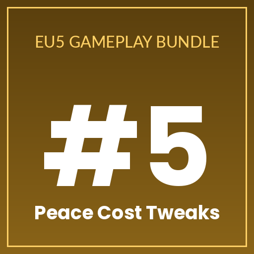 EU5 Gameplay Bundle #5 — Peace Cost Tweaks