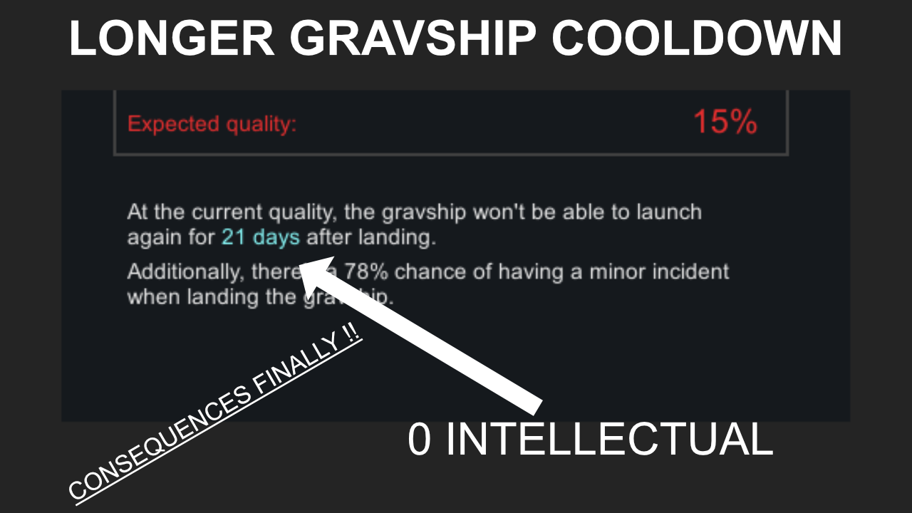 Longer Gravship Cooldown