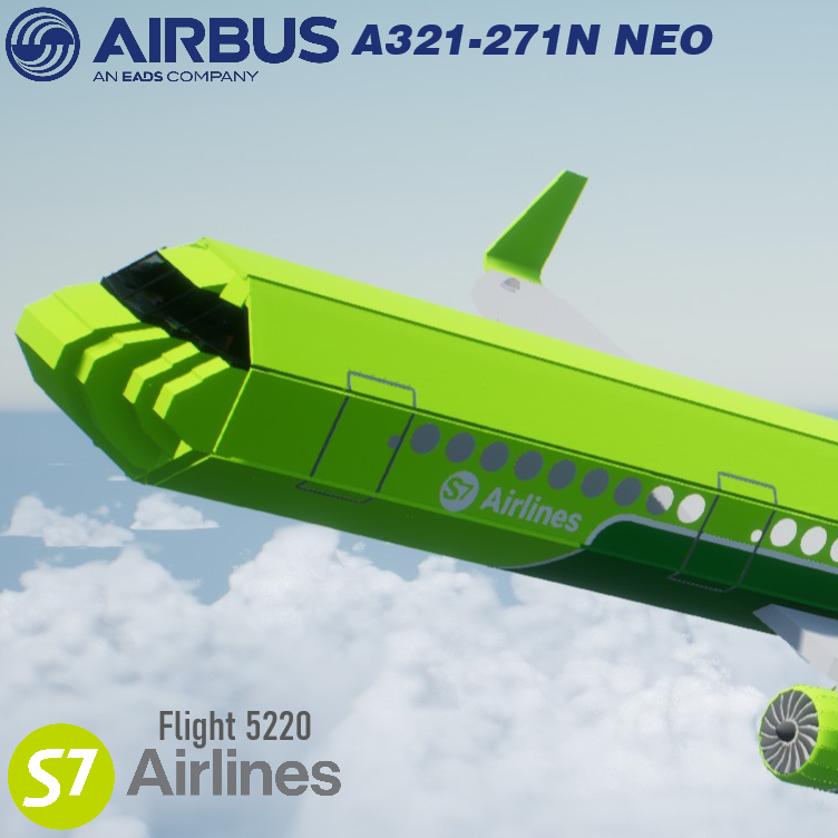 Softbody AIR LINER Airbus A321-271N NEO S7