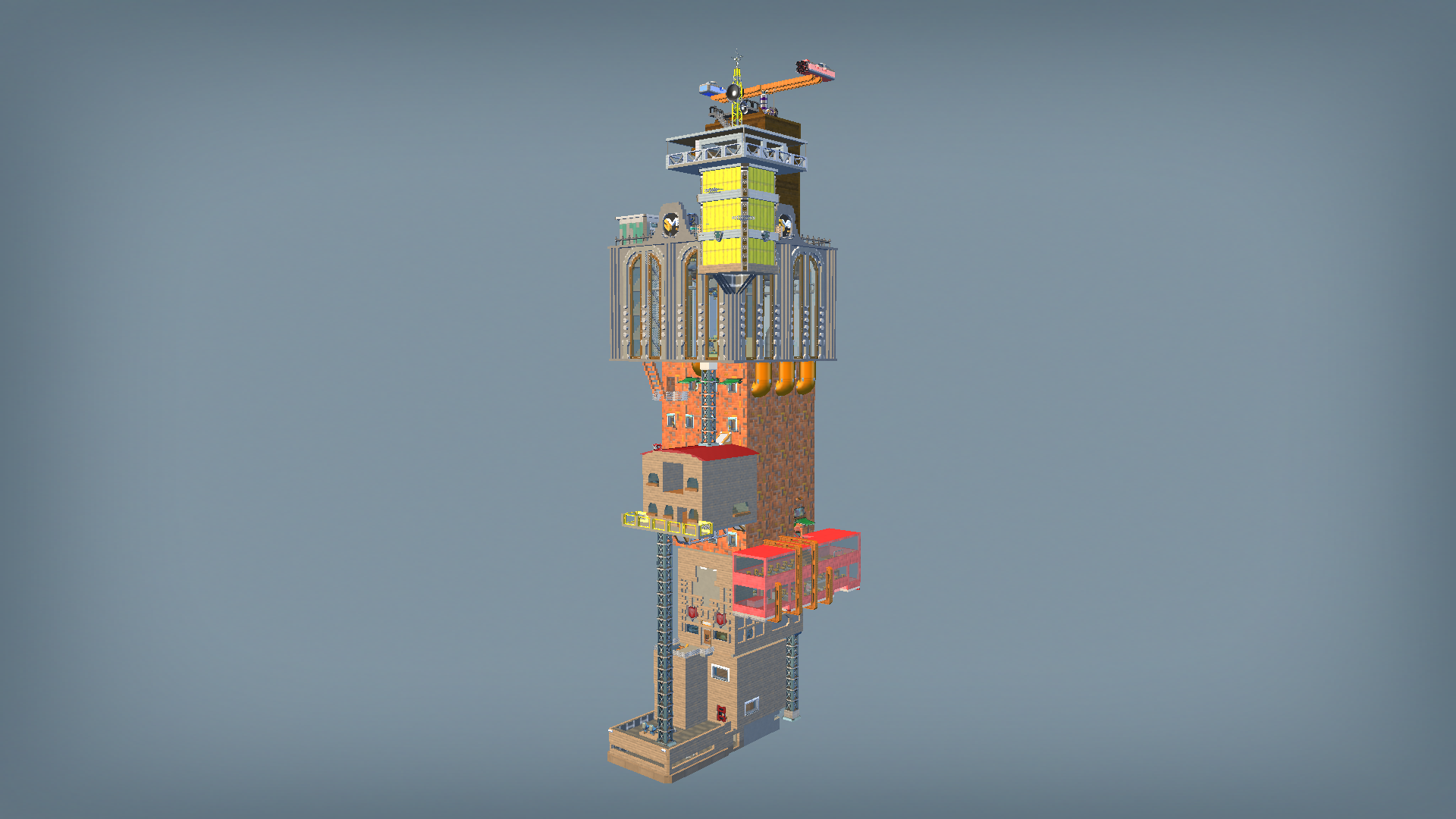 a tower of mad man