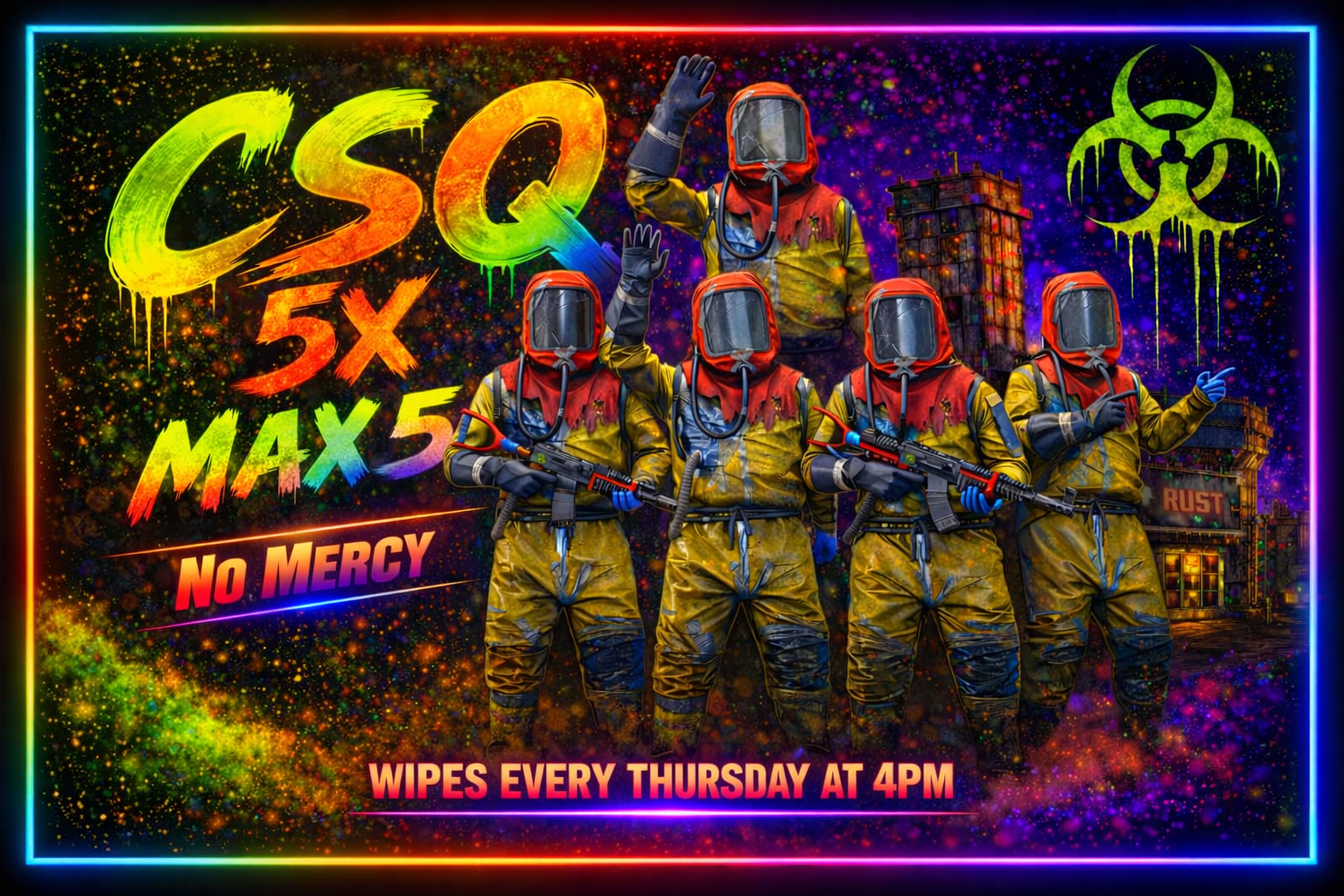 Баннер сервера CSQ 5X | No Mercy | Max 5 | FREE VIP | Kits | TP | 18/6 | Loot+