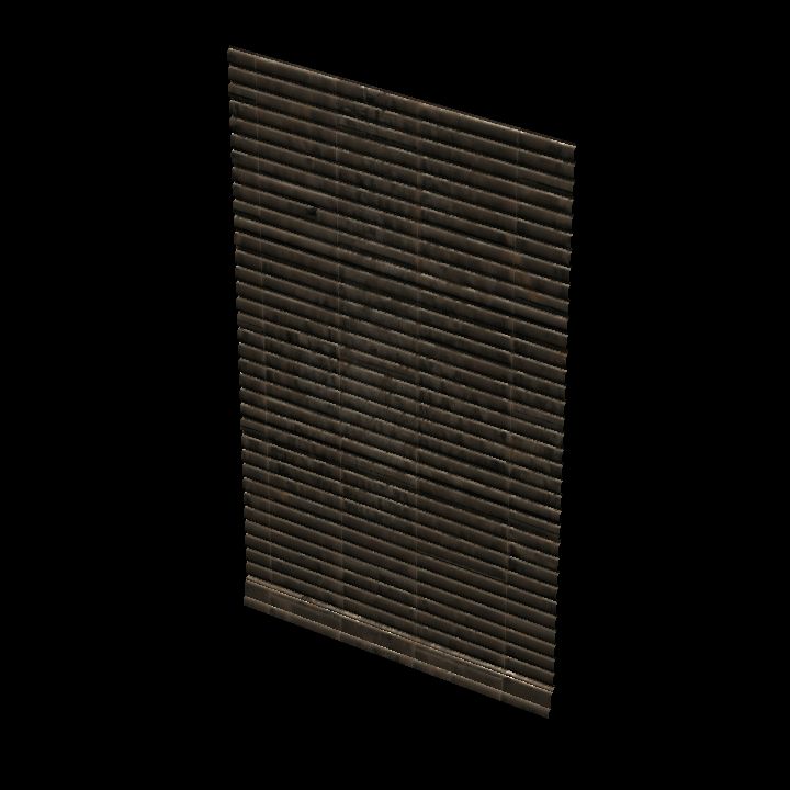 Corrugated wall 1x1 rusty #4