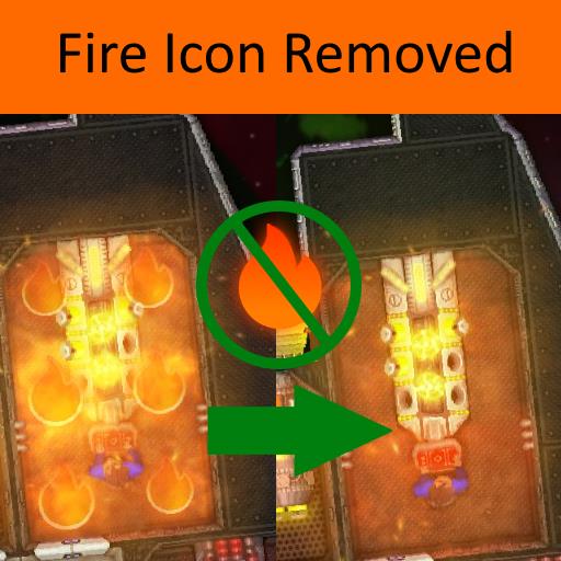 Fire icon removed