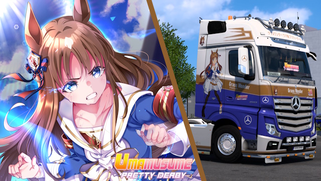 Mercedes Actros MP4 Grass Wonder - Umamusume: Pretty Derby Skin