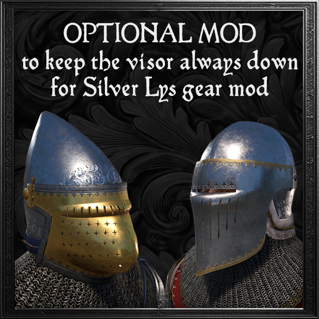 Silver Lys gear VISOR ALWAYS DOWN