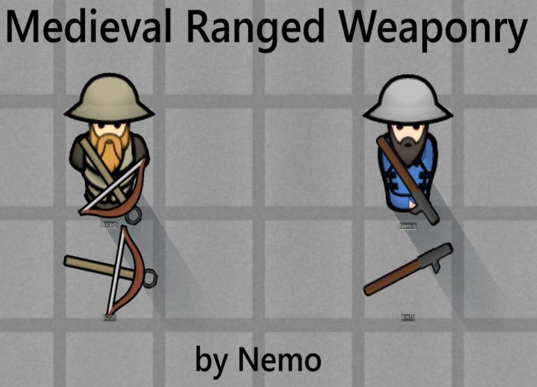 Medieval Ranged Weapons mod preview for RimWorld