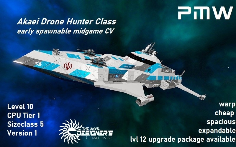 PMW-CV-Akaei Class (early spawnable midgame explorer lvl 10 CPU T1 SizeClass 5)