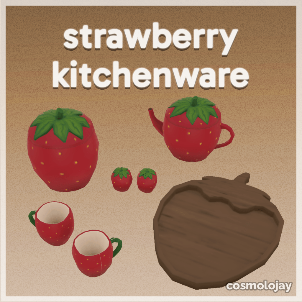 Strawberry Kitchenware Set by Cosmolojay