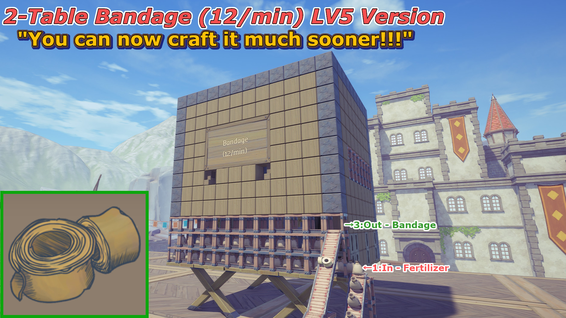 2-Table Bandage (12/min) LV5 Version