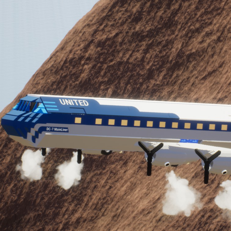 Softbody AIR LINER Douglas DC-7 United Airlines