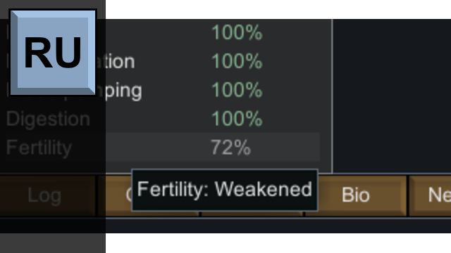 Перевод Show Fertility on Health Tab | Russian Translation mod preview for RimWorld